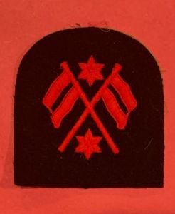 WW2 RCN Visual Signalman 3rd Class Wool Patch