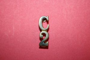 WW1 C/2 Collar Badge