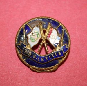 WW2 TSS LETITIA Sweetheart Pin