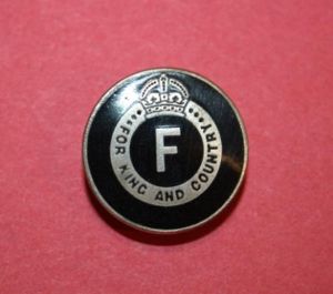 WW2 British Union of Fascists Lapel Pin -