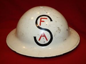 WW2 Canadian ? Fire Association/First Aid? Mk II Helmet - …