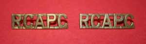 WW2 RCAPC Shoulder Titles