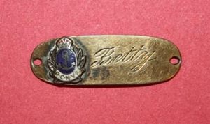 WW2 RCNVR ID Bracelet - Betty