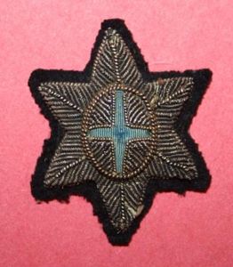 Governor General's Foot Guards Officer Silver Bullion Collar