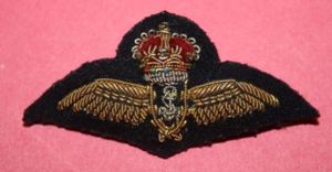 WW2 RCN Fleet Air Arm Pilot Wing - Bullion Embroidered