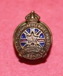 1920's BESL Canadian LegionLapel Pin