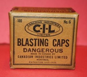WW2 CIL No 6 Blasting Cap Box