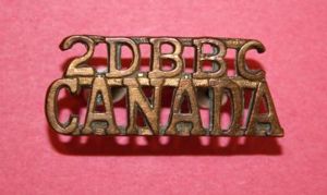CEF Second Depot Bn (BC) Shoulder Badge