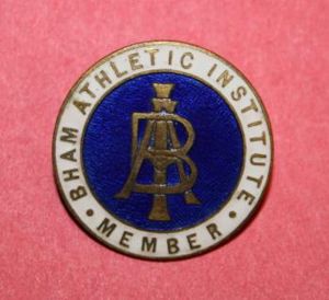 WW1 Birmingham Athletic Institute Member Pin