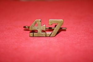 47 Battalion (New Westminster, BC) Shoulder Numeral - Ellis, 1915