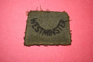 WW2 Westminster Regiment Cloth Slip On