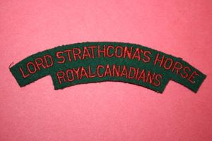 Lord Strathcona Horse Shoulder Title