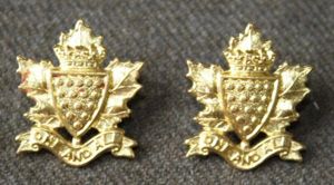 Battleford Light Infantry (BLI) Collar badge pair - Scully marked