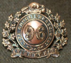 Canada Militia 96th Lake Superior Regiment Officer Cap Badge - …