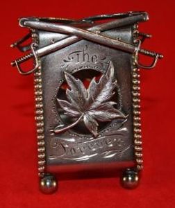 WW1 'The Maple Leaf Forever' Patriotic Napkin Ring