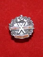 WW1 Highland Cadets Montreal Sterling Lapel Pin