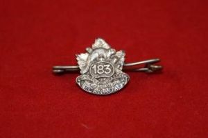 WW1 183rd Battalion (Winnipeg Beavers