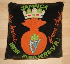 WW2 Irish Fusiliers (VR) of Canada JAMAICA Cushion