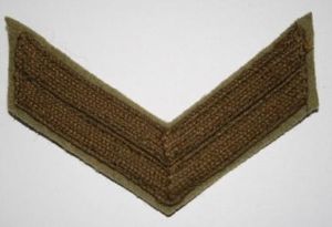 Tropical Issue Corporal Stripe. Sicily / Italy Campaign.