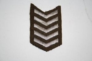 WW2 Five Year of Service Chevrons - White