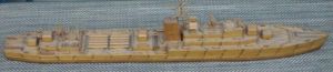 Incredible WW2 Folk Art Battle Ship Made of Match Sticks!