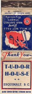RCN Tudor House Match Book Cover