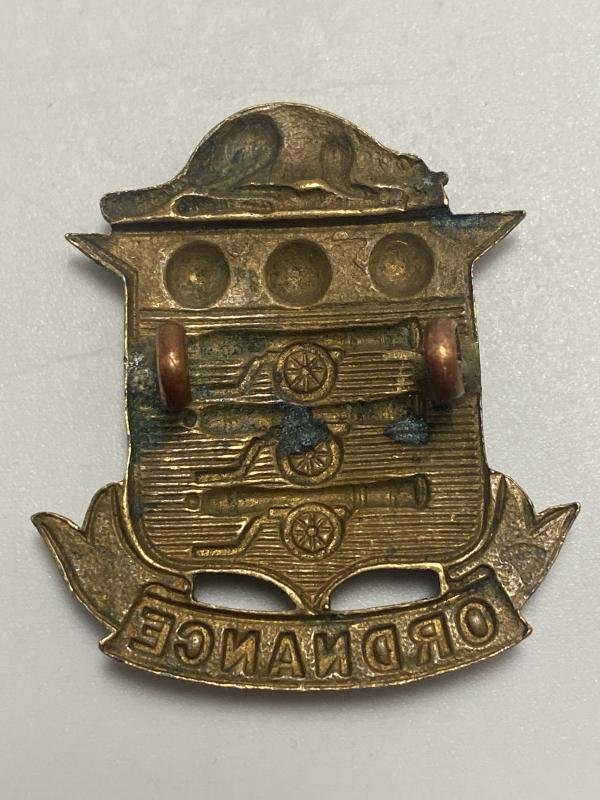 WW1 Canadian Royal Ordnance Corps Cap Badge — image 2