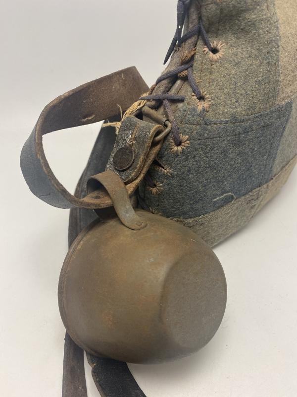 First World War French Army Water Canteen With Strap & Cup — image 4