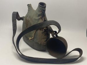 First World War French Army Water Canteen With Strap & …