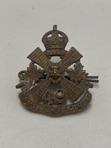 WW2 Canadian 49th Edmonton Regiment Cap Badge