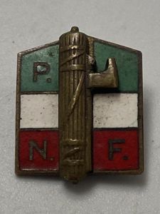 Italian Facist PNF Members Lapel Badge
