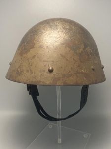 Pre War Czechslovak M32 Helmet With Liner & Chinstrap