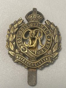 Indian Made WW2 Royal Engineers Cap Badge