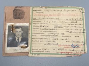 WW2 Polish Workers ID Card Coal Miner Dated 1940