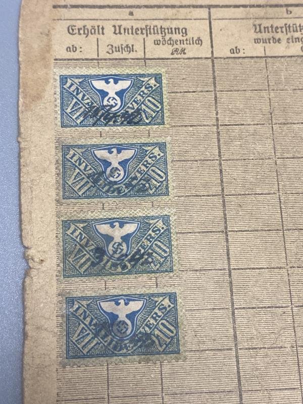 WW2 Polish Workers Card 1942 Nazi Occupation — image 3