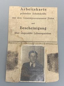 WW2 Polish Labour ID Document Henryk Pilalski Issued 1942