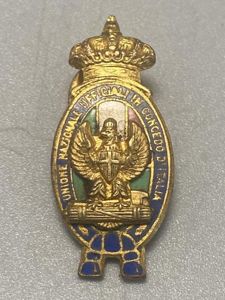 WW2 Fascist Italy Officer Reserve Lapel Pin Badge