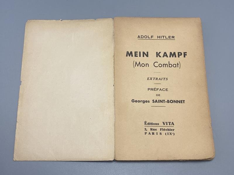 WW2 Period French Mein Kampf 'Mon Combat' La Doctorine Hitlérienne — image 4