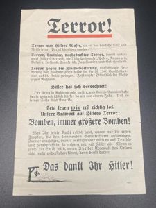 WW2 British Air Drop Leaflet