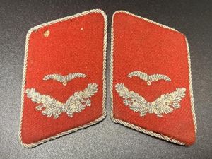 Luftwaffe Leutnant Flak Officer Collar Tabs
