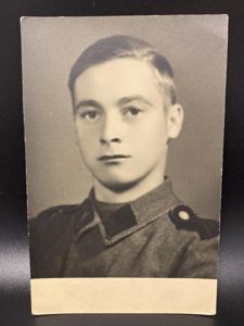 Waffen SS Studio Portrait Postcard Size