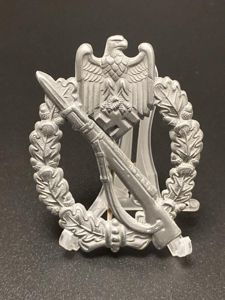 Silver Infantry Assault Badge Hollowback B.H.Meyer