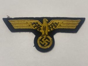 Kriegsmarine Embroidered & Bullion Breast Eagle