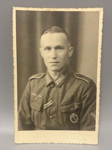 German Infantryman Studio Portrait 6X4 Wearing ISA