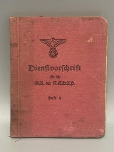 NSDAP Sturm Abteilung (SA) Service Regulations Book 1932