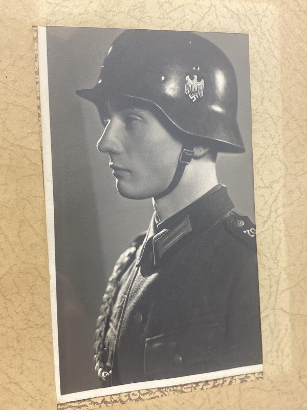 German Army Soldier Photograph in Period Frame — image 2