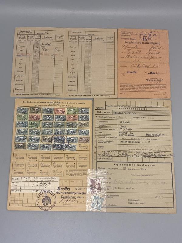 German Army Soldbuch Group Unteroffizier Paul Schmidt A.R.187 — image 9