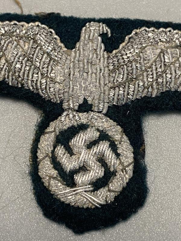 German Army Officer Wire Bullion Breast Eagle — image 2