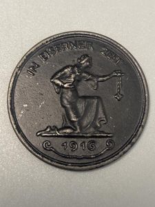 WW1 Gold for Iron 1916 Medallion