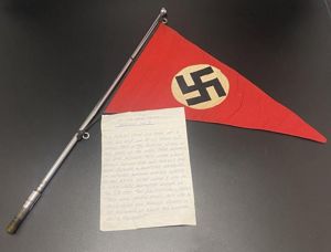 German NSDAP Car Pennant With Veteran Provenance